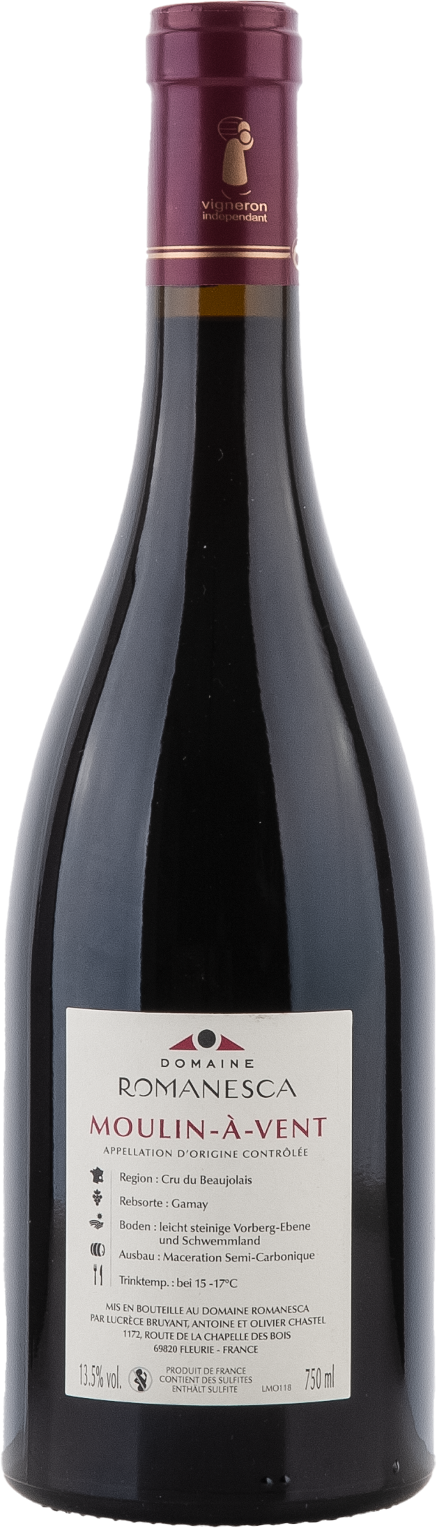 Moulin-à-Vent "Champ de Cour" AOC